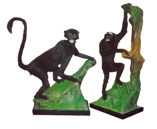 黑叶猴-长臂猿